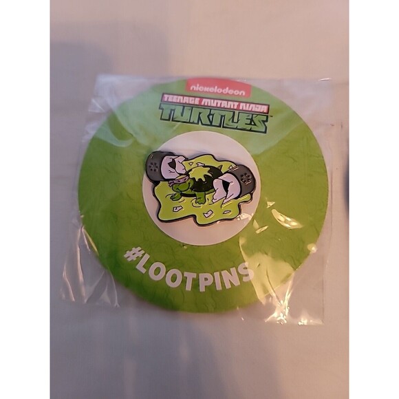 (2) Teenage Mutant Ninja Turtles Ooze Pin #Lootpins 2019 Loot Crate Nickelodeon - Picture 4 of 8
